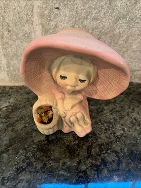 Collectible Vintage UCTCI Japan Ceramic Girl Figurine from the 1970s